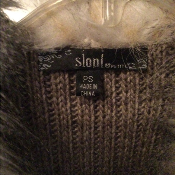 Sioni/women’s light brown fur collar vest PS - Picture 3 of 6
